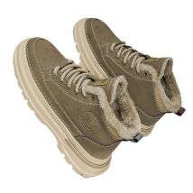 Thick Sole Men's Snow Boots Comfortable Lace Up Warm Ankle Boots Thicken Cold Resistant High Top Cotton Shoes Plush Man Sneakers