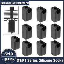 5/10 pezzi calza in silicone X1/P1 per Bambu Lab X1 X1C P1P P1S, copertura in silicone del blocco hotend, accessori per stampante 3D