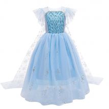 Phantasie Schnee königin Elsa Anna Kostüm Mädchen Prinzessin Kleid Karneval Halloween Cosplay Party Geburtstags kleid für Mädchen Vesido 3-10 Jahre