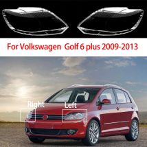 Für Volkswagen VW Golf 6 Plus 2009-2013 Auto Front Scheinwerfer Abdeckung Scheinwerfer Transparent Glas Lampenschirm Lampe Shell Objektiv abdeckung