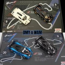 Maßstab 1:64, Pagani Huayra R GT1-Nürburgring Ultimate Doppelauto-Set, statisches Miniaturmodell aus Kunstharz, realistische Autofigur.