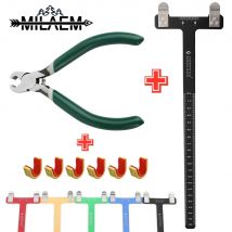 Set di pinze per fibbia in rame con righello a T per tiro con l'arco professionale strumento di misurazione per la caccia con arco fisso e tiro con freccia