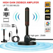 2024 neue HD digitale tragbare TV-Antenne Indoor Outdoor verstärkte Tupfer antenne Meilen Ultra HDTV mit Magnet basis Antenne Set