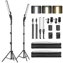 Illuminazione video fotografica a LED Dimmerabile portatile 6600MAh Alimentata a batteria/Spina luci per kit luce di riempimento studio ritratto esterno