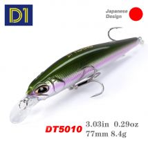 D1 Realis Minnow Angelköder Künstliche Wobbler 77F&8,5g 65S&5g Harter Köder Jerkbait Tiefe 0,8-1,5m 2020 Angelgerät
