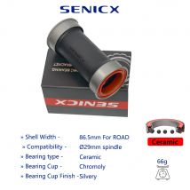 SENICX Press Fit BB92 Tretlager mit Keramiklagern/Stahl – kompatibel mit 24 mm und 28,99 mm DUB