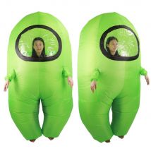Aufblasbares Impostor-Kostüm für Erwachsene, lustiges Halloween-Raumanzug-Kostüm, Astronautenfiguren für Spielfans für Erwachsene und Kinder