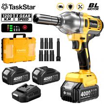 Taskstar Avvitatore a percussione a batteria 1/2 '' 1200Nm Driver per pistola a percussione elettrica a coppia elevata senza spazzole per perno batteria Makita 18V