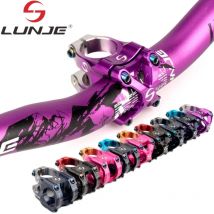 LUNJE Popolare MTB Road Bike Stelo Corto Nuovo Design Stelo Parti Bicicletta Stelo Bicolore Gradiente Stelo Alta Qualità Standard