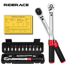 RIDERACE zestaw kluczy dynamometrycznych do rowerów 15 sztuk 1/4 "2-24Nm podwójny kierunek rower klucz imbusowy narzędzie klucz nasadowy Pro zestaw naprawczy do motocykla
