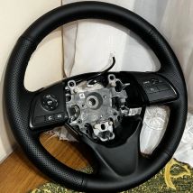 DIY schwarze Kunst-Mikrofaser-Leder-Auto-Lenkradabdeckung für Mitsubishi Outlander 2013 2014, ASX L200 2015 2016, Mirage 2014