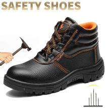 Stivali da Lavoro Resistenti all'Usura per Uomo, Sneakers Antinfortunistiche Antiurto e Antiperforazione, Stivali Impermeabili Indistruttibili, Calzature Tattiche Protettive