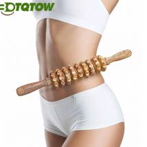 1pc Holz massage rolle Holz therapie Massage werkzeuge für die Körperform ung-Anti Cellulite Holz Manuel Holz Faszie Massage rolle