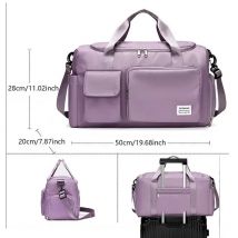 Borsa da viaggio Weekender di grande capacità Borsone da trasporto con scomparto per scarpe Borse da fitness sportive per borsa a tracolla da donna