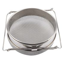 Big Stainless Steel Double Layer Honey Sieve / Strainer / Filter Set with Adjustable Arms Double Honey Strainer