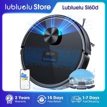 Lubluelu SL60D Robot aspirapolvere e scopa combinato - Aspirazione 4500 Pa, autonomia 150 minuti, funzionamento silenzioso, 10 zone No-Go, controllo intelligente dell'app