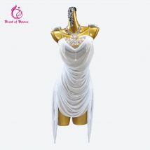 Women's Skirt Competition Girls Latin Dance Dress Sport Costume Fringe Suit Evening Party Dancewear 2026 Prom Clothes Customized