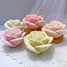 Große Größe Rose geformte Kerzen form Valentinstag Geschenk idee Blume Rose Ball Silikon form Wohnkultur Jubiläums geschenk