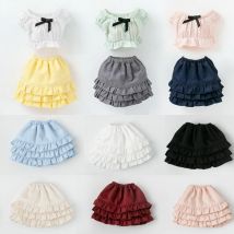 Blyth clothes Colorful layered short mini skirt cropped midriff-baring top crop blouse for Azones Ob 22 Ker YMY doll accessories
