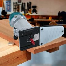 Edge Forming Router Base - Woodworking Edge Guide Circle Cutting and Corner Rounding Tool,R Angle Edge Chamfer Milling Base