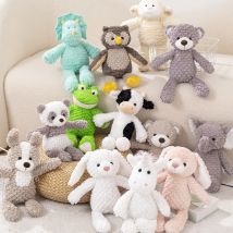 Superweiche lange Beine Baby Appease Toy Pink Bunny Grey Teddybär Hund Elefant Einhorn Kuscheltiere Puppenspielzeug für Kinder