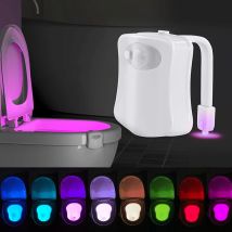 Toilet Night Light PIR Motion Sensor Toilet Lights LED Washroom Night Lamp 16 Colors Toilet Bowl Lighting For Bathroom Washroom