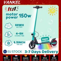 Vankel S32 Monopattino elettrico per bambini, scooter pieghevole da 6,5 pollici, motore da 150W, batteria da 60Wh, veicolo elettrico per bambini dai 6 ai 12 anni