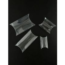 10pcs Clear Plastic Boxes For Gifts Pvc Packing Box Transparent Pillow shape Candy Gift Boxes Wedding Party Christmas Favors