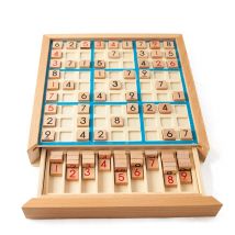 Sudoku Kreuzworträtsel Montessori Holz Pädagogische Ziffern Inferenz Logik Spiele Latein Quadrat Mathe Puzzles Zahlen Ort Spiele Spielzeug