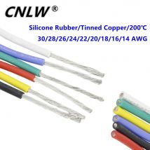 Cavo in silicone morbido resistente al calore da 5 metri UL3239 14AWG 16AWG 18AWG 20AWG 22AWG 24AWG 26AWG 28AWG 30AWG FAI DA TE