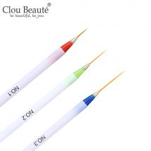3 teile/satz UV Gel Zeichnung Malerei Nagel Liner Pinsel Grid Französisch Design Maniküre Werkzeug Set Malerei Zeichnung Carving Stift