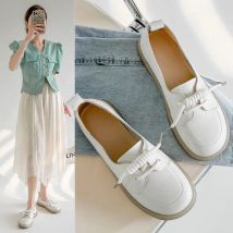 AIYUQI Echtleder-Sneaker für Damen 2026 – Neue Schnür-Loafer für Damen, lässige flache Schuhe mit Rindersehnensohle, Krankenschwesterschuhe für Damen