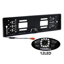 Jintang eu12 leds auto europäisches auto kennzeichen rahmen auto rückfahr kamera 12 leds universal ccd nachtsicht