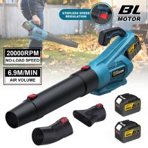 Gisam Brushless Electric Air Blower Cordless Leaf Blower Garden Snow Dust Blowing Cleaning Tool For Makita 18V Battery Pins