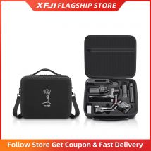 XFJI Umhängetasche Anti-Druck-Aufbewahrungsbox Nylon Hartschalen-Tragetasche Koffer für DJI Ronin RS4 Combo Gimbal-Stabilisator