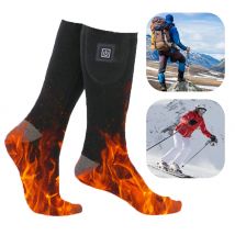 Electric Heating Socks 3 Level Temperature Winter Heating Socks Cold-Proof Winter Warm Thermal Socks for Cycling Camping Skating
