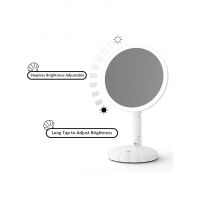 Cosmetic Makeup Mirror with Led Lights Lighted Vanity Tabletop Dimmable Multi-color Travel Mirrors with 10x Spot MIVCIOK Mirror