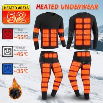 Nowa Bielizna Termiczna 52 Obszarów Podgrzewana Bielizna Termiczna Zimowa Damska Męska Kurtka Grzewcza Akcesoria Sportowe Zimowe Kurtka Grzewcza Odzież