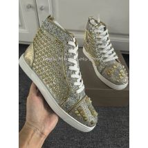 Flache Turnschuhe mit goldenen Nieten für Herren, lässige Schnürschuhe mit runder Zehenpartie und Knöchelschuhe für Damen, modische Paarschuhe, vielseitige Schuhe