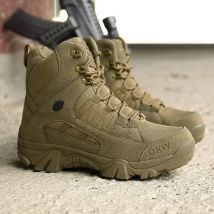 2025 mode männer Wüste Kampf Stiefel Outdoor Leder Wanderschuhe Männer Jagd Arbeit Sicherheit Stiefel männer Kurze Stiefel stiefeletten