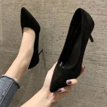 Frauen Neue Sandalen Mit Hohen Absätzen Frühling/herbst Schwarz Spitz Dünnen Absätzen Baotou Elegante Sexy Hochhackige Pumps für Frauen