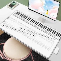 Tappetino da scrivania in gomma antiscivolo di molte dimensioni Trend Note musicali vintage Tappetino per mouse da gioco per pianoforte PC Laptop Tappetino per mouse 90x40 cm Tappetino per mouse per