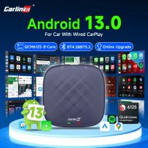Android 13 CarlinKit Android Auto inalámbrico CarPlay AI TV Box QCM6125 SM6225 pantalla dividida de 8 núcleos 64G 128G para Netflix Play Store
