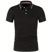 2025 gran oferta, Polo cómodo y transpirable informal de verano para hombre, camiseta de manga corta de Color sólido de alta calidad para hombre