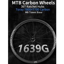 KORE MTB Carbon Wheelset 27.5/29in 36T Ratchet HG Hub Vacuum Tyres BOOST 28H 30/36mm Width, for Enduro/Downhill MTB Wheelset
