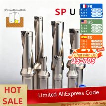 Wiertła serii SP Wiertło wkładane 11mm-49mm Głębokość 2D 3D 4D Wiertło indeksowane U CNC do tokarek maszynowych SPMG Woda