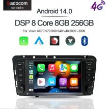 8 "Wireless Carplay Android 13,0 8G + 128G 8Core GPS Auto Android Player Wifi multimedia Für Volvo XC70 V70 S60 S40 V40 2005 - 2009