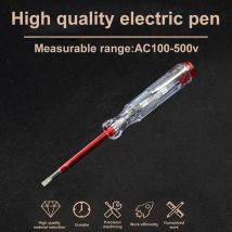 Penna di prova 100-500V cacciavite piatto portatile utensile elettrico strumento manuale Tester di tensione a LED penna di prova multiuso per circuiti senza contatto