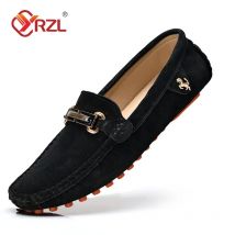 YRZL Mocassini da uomo Big Size 48 Mocassini da guida morbidi Appartamenti di alta qualità Scarpe in vera pelle da uomo Mocassini slip-on in pelle scamosciata per uomo