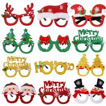 Weihnachts brille Kunststoff dekorative Brille Kind xmax Party Kostüm Zubehör Foto Requisiten Weihnachts dekoration Navidad Geschenk